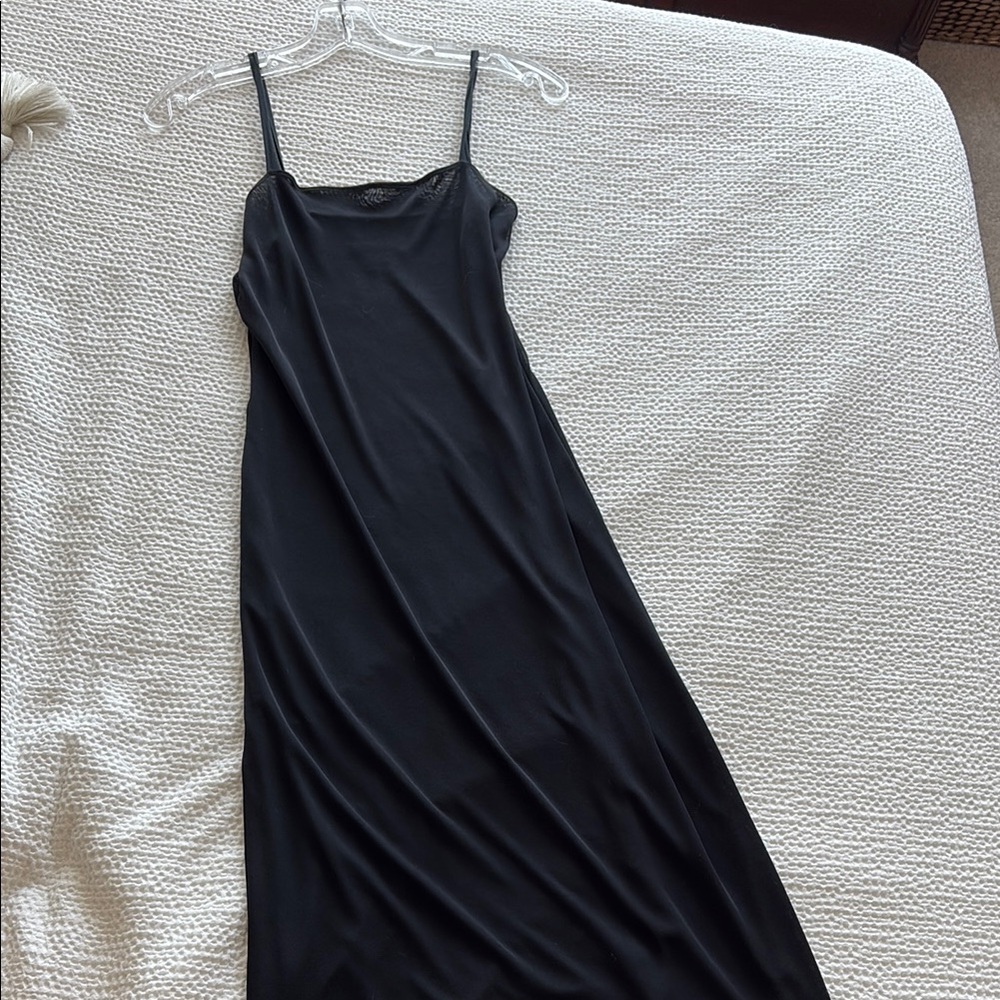 Banana Republic Black Maxi Slip Dress for Night Out